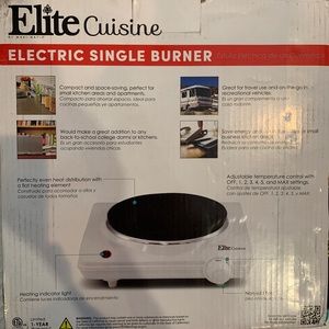Elite Cuisine Electric Single Burner [ESB-301BF